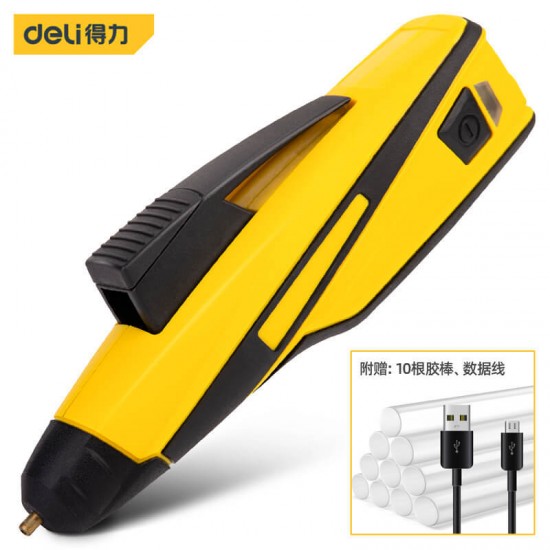 Deli Hot Melt Handmade Household High Adhesive Strong Hot Melt Gun Hot Melt Stick High Power Industrial Grade Hot Melt Gun