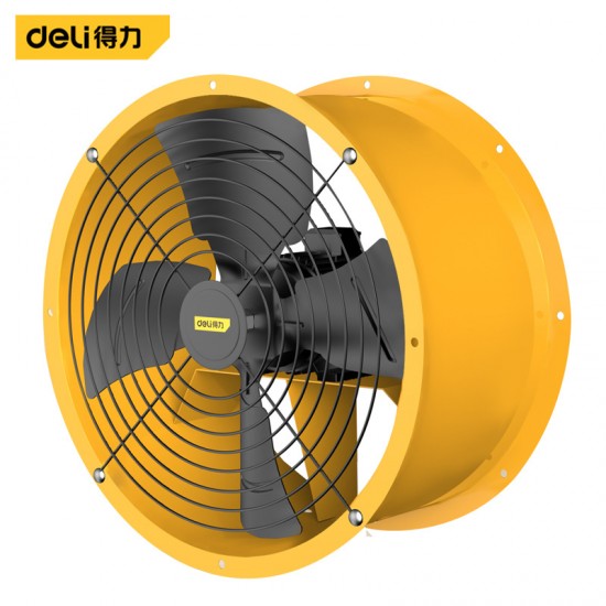 Deli Tool Low Noise Pipeline Axial Flow Fan Multifunctional High Power Portable Pipeline Axial Flow Fan