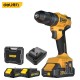 Deli Electric Tool Brushless Impact Lithium Electric Drill Lithium Electric Drill Small Steel Gun Hand Electric Drill Household Electric Screwdriver