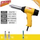 Plastic welding gun 500W-700W temperature regulating plastic welding gun hot air gun plastic welding gun with free gun core, air nozzle, and welding rod
