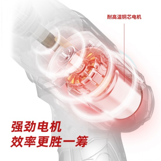 Deli Tool Lithium Electric Drill Lithium Electric Variable Speed Electric Screwdriver Charging Impact Gun Drill Multifunctional Impact Drill