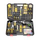 Household Hardware Electric Tool Set Wholesale Electric Brick Electric Drill Hammer Multifunctional Floor Stall Toolbox Portable Set