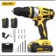 Deli Tool Lithium Electric Drill Lithium Electric Variable Speed Electric Screwdriver Charging Impact Gun Drill Multifunctional Impact Drill