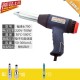 Plastic welding gun 500W-700W temperature regulating plastic welding gun hot air gun plastic welding gun with free gun core, air nozzle, and welding rod