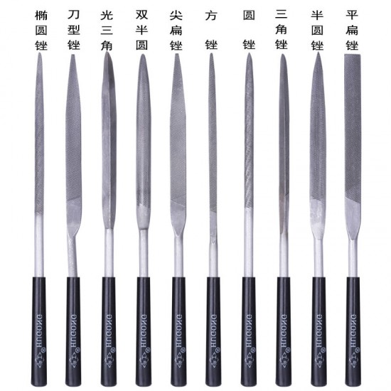Shanghai Gongjin Filing, Woodworking Polishing, Small Filing Knife, Steel Filing, Plastic Handle Filing Set, Flat and Round Manufacturer Wholesale Shanghai Gongjin Filing, Woodworking Polishing, Small Filing Knife, Steel Filing, Plastic Handle Filing Set, Flat and Round Manufacturer Wholesale