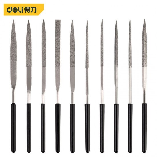 Deli Tool DL352510 10-piece Diamond Mixed File Shaping File Set 5 × 180mm