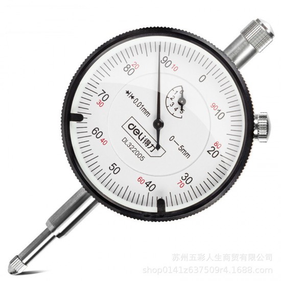 Deli tool dial gauge has undergone third-party testing, with a large dial of 56mm and a high-precision calibration lever indicator