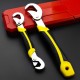 Universal wrench, versatile adjustable wrench, multi-functional quick opening pipe wrench, plate tool set