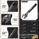 Deli Tool Home 8-inch Adhesive Wrapped Multifunctional Spanner Household Maintenance Flexible Wrench HT1508 C L