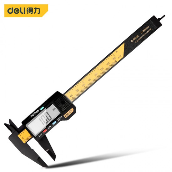 Deli Tool Simple Digital Caliper Large Screen Display High Precision Electronic Household Digital Caliper DL90150