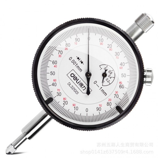 Deli tool dial gauge has undergone third-party testing, with a large dial of 56mm and a high-precision calibration lever indicator