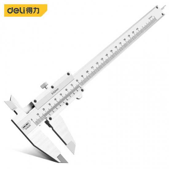Deli Tool DL92150 200 300 Mechanical Vernier Caliper High Precision Industrial Grade Stainless Steel Caliper