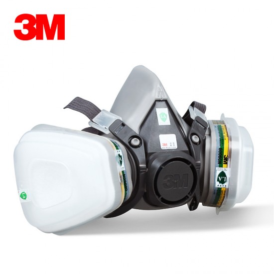 3M6200+6006 Gas Mask Set Anti Spray Formaldehyde Acid Industrial Gas Multifunctional Protective Mask