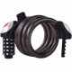Mountain bike lock, bicycle lock, password lock, anti-theft lock, portable steel cable lock, luminous bicycle equipment accessories, with lights