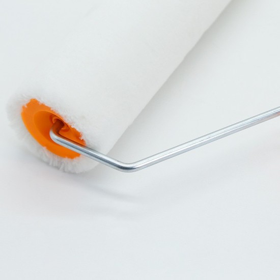 Wholesale drum brush, pure flat 9-inch pure white wool drum brush, fine wool drum brush, indoor decoration