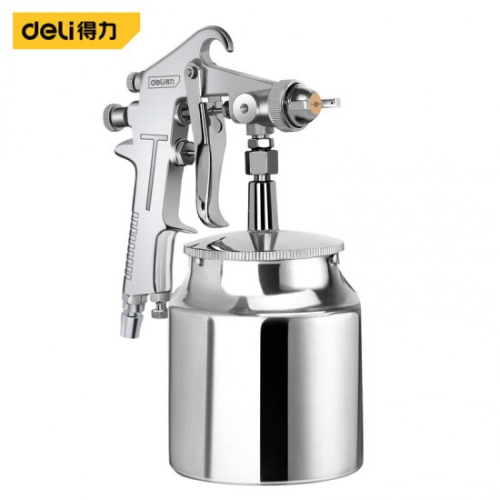Deli Tool Paint Spray Gun Pneumatic Paint Spray Gun Household Automotive Sheet Metal Coatings Emulsion Paint Special Type Spray Bottle