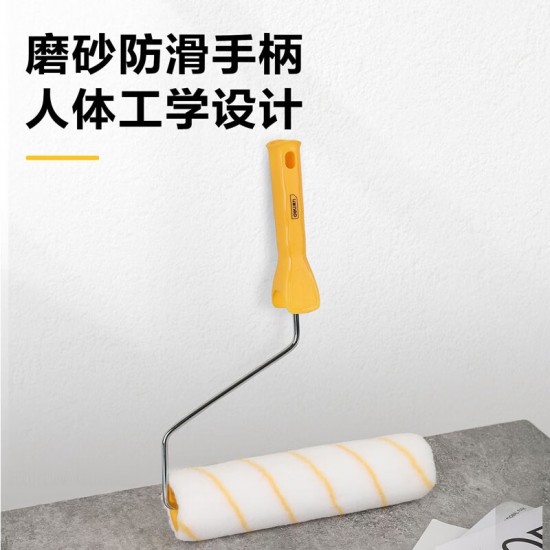 Deli roller brush, wool roller core brush, paint roller brush, wall paint powder repair, long handle small roller brush, tool brush