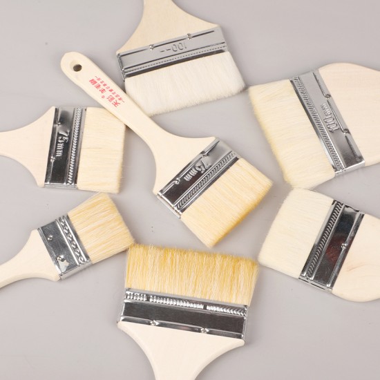 Wooden Handle Wool Brush Wooden Handle 1 inch 2 inch 3 inch Paint Soft Hair Brush Barbecue Baking Brush Wool Brush Wholesale Wooden Handle Wool Brush Wooden Handle 1 inch 2 inch 3 inch Paint Soft Hair Brush Barbecue Baking Brush Wool Brush Wholesale