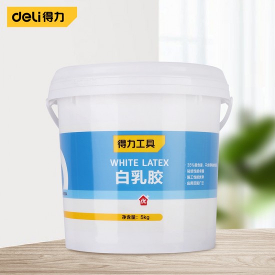 Deli White Emulsion Glue, White Glue Joining Wood, Milk White Glue, Strong Furniture Glue, Wood Glue, Special for Wood
