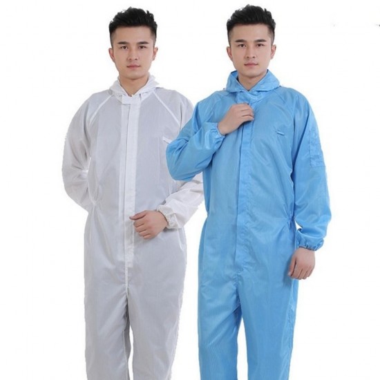 Dustproof suit, hood, split body, dust-free suit, anti-static suit, one piece suit, dustproof spray paint, men's and women's protective clothing, complete set