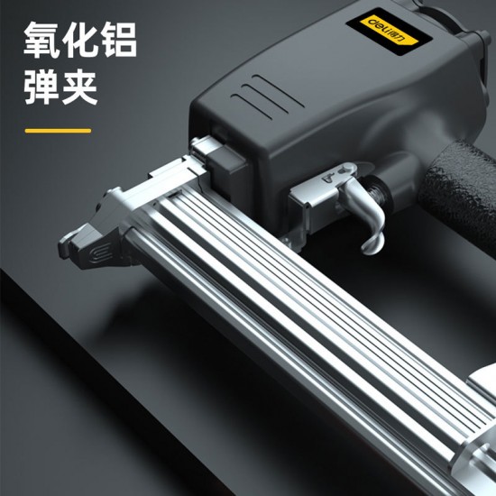 Deli Tool Pneumatic Steel Nail Gun Pneumatic Nail Gun Woodworking Tool Row Nail Gun Multifunctional Portable Tool
