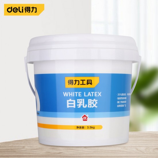 Deli White Emulsion Glue, White Glue Joining Wood, Milk White Glue, Strong Furniture Glue, Wood Glue, Special for Wood