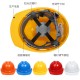 Wholesale of ABS national standard V-shaped breathable safety helmets by manufacturers, construction site protective helmets, anti impact operation protective helmets