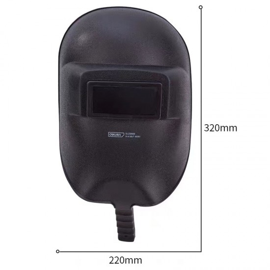 Deli DL23900 handheld welding mask handheld welding cap argon arc welding impact resistant PP material protective cover