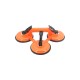 Glass suction cup, circular heavy-duty suction extractor, fixed aluminum alloy ceramic tile, glass suction cup, vacuum floor tile tool