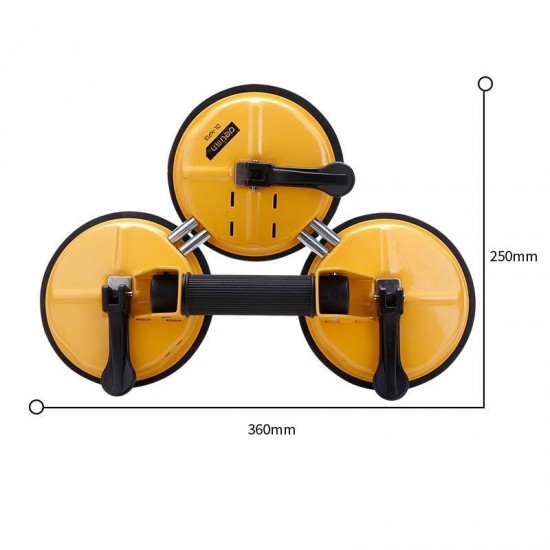 Deli Tile Strong Suction Extractor Single Three Claw Suction Cup Fixed Vacuum Floor Tile Suction Cup Tool Glass Suction Cup