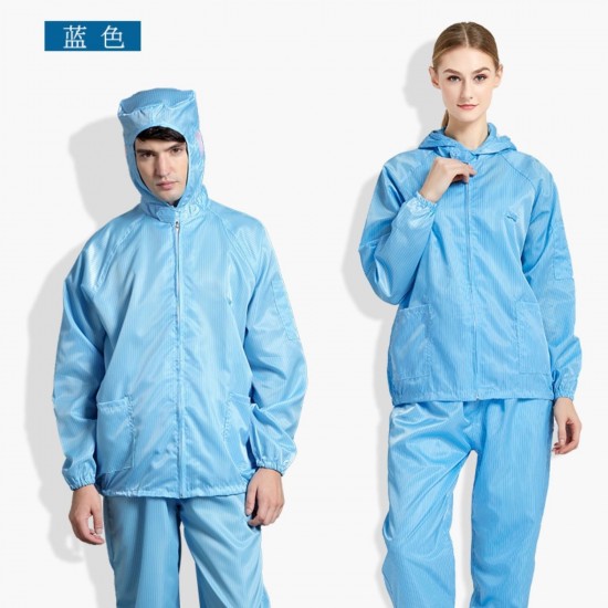 Dustproof suit, hood, split body, dust-free suit, anti-static suit, one piece suit, dustproof spray paint, men's and women's protective clothing, complete set