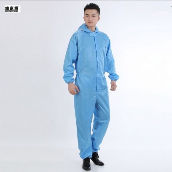Dustproof suit, hood, split body, dust-free suit, anti-static suit, one piece suit, dustproof spray paint, men's and women's protective clothing, complete set
