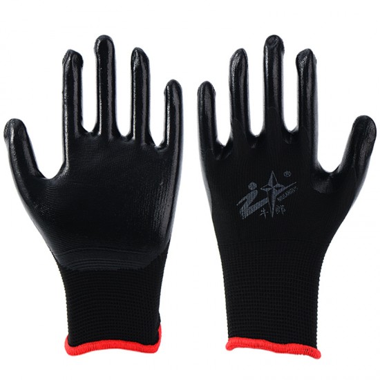 Authentic Niulangxing Labor Protection Gloves Wear resistant Work Nitrile Rubber Skin Anti slip, Oil resistant, Acid and Alkali resistant Work Site Male