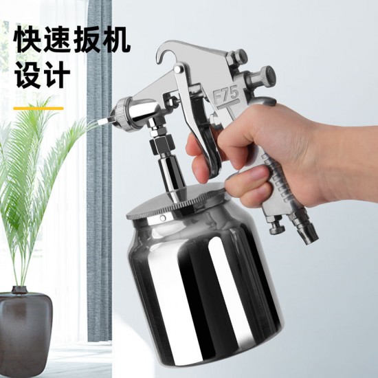 Deli Tool Paint Spray Gun Pneumatic Paint Spray Gun Household Automotive Sheet Metal Coatings Emulsion Paint Special Type Spray Bottle