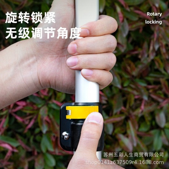 Deli Tool DL580513 Scalable High Altitude Scissors, Four Wheel Skating, Effort-saving Garden Scissors, 500cm