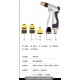 Deli Portable High Pressure Cleaning Water Gun, Copper Gun Head, Car Wash, Watering, Sprinkler Rinse, 8 Water Spray Modes for Outer Walls