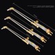 Qingdao Guoqiang Injection Type Stainless Steel Cutting Torch 2 Series All Copper Extended Liquefied Gas Cutting Gun Stainless Steel Welding and Cutting Handle