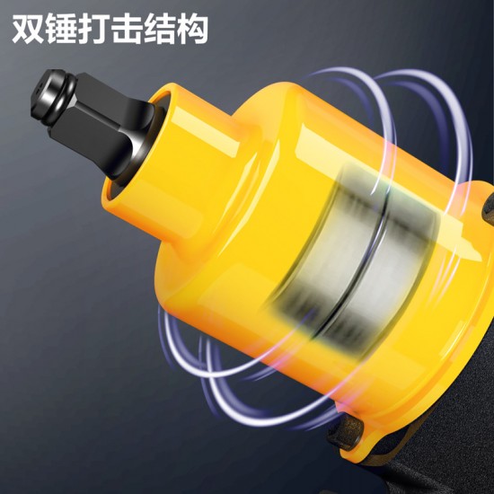 Deli Pneumatic Wrench 1/2-inch Small Air Cannon Strong High Torque Industrial Grade Auto Repair Tire Disassembly Pneumatic Tool