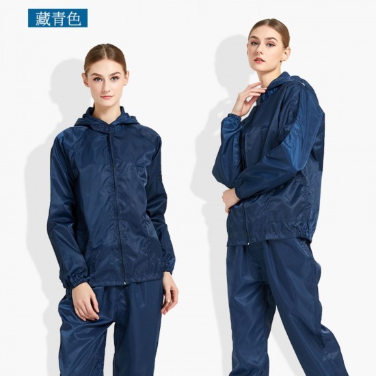 Dustproof suit, hood, split body, dust-free suit, anti-static suit, one piece suit, dustproof spray paint, men's and women's protective clothing, complete set