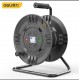 Deli tool cable reel anti leakage safety protection door high-temperature automatic cut-off integrated triangular wire reel