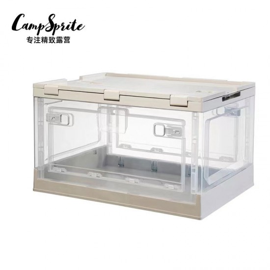 Exquisite Camping Box Outdoor Folding Storage Box Side Door Thickened Large Car Storage Box Portable Folding Box