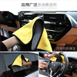 Car wash coral velvet towel, car cleaning cloth, car cleaning glass, water absorption, thickening, and non flocculent large cloth