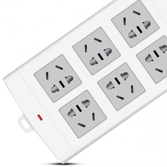 Deli 18207 anti electric shock cable tray safety socket, 10 meter cable plug board, wiring board, and power supply Deli 18207 anti electric shock cable tray safety socket, 10 meter cable plug board, wiring board, and power supply
