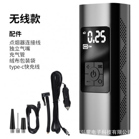 Cross border Car Inflation Pump Small Wireless Car Inflation Treasure Portable Digital Display Inflation Pump Tire Electric Inflation Pump