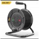 Deli tool cable reel anti leakage safety protection door high-temperature automatic cut-off integrated triangular wire reel