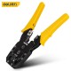 Deli Network Pliers Three Purpose Multifunctional Crystal Terminal Stripping and Crimping Pliers DL2468 Thread Cutting Network Pliers
