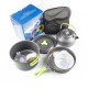 Outdoor kettle aluminum material portable camping set pot tea pot outdoor tea pot set pot equipment DS-308 set pot Outdoor kettle aluminum material portable camping set pot tea pot outdoor tea pot set pot equipment DS-308 set pot