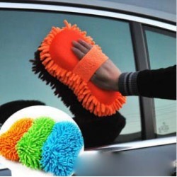 High grade Chenille velvet car sponge coral insect car wash gloves coral velvet anti scratch car wash products