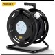 Deli tool cable reel anti leakage safety protection door high-temperature automatic cut-off integrated triangular wire reel