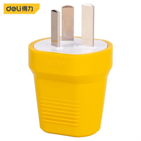 Deli T18296/T18297 single-phase detachable plug 250V 10A 2500W (new VI) plug